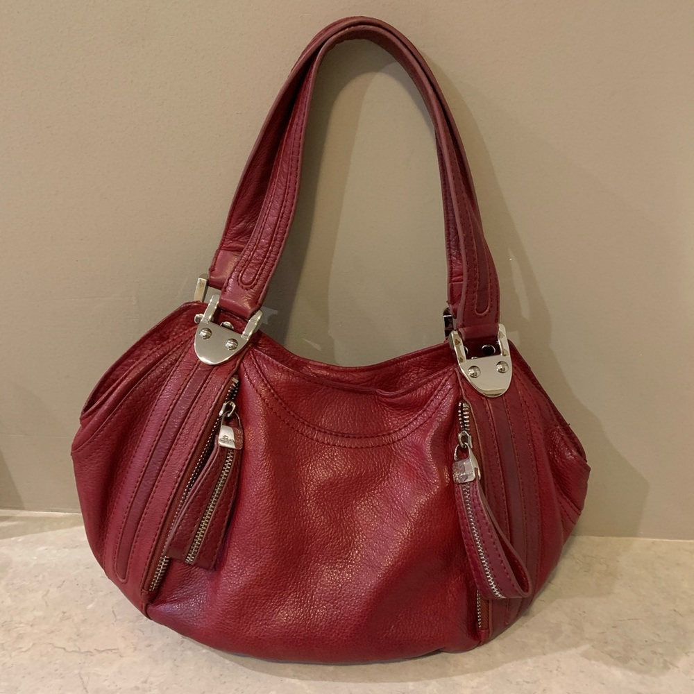 B. MAKOWSKY Red Hobo Bag